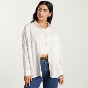 Everlane The Oversized Silky Cotton Shirt